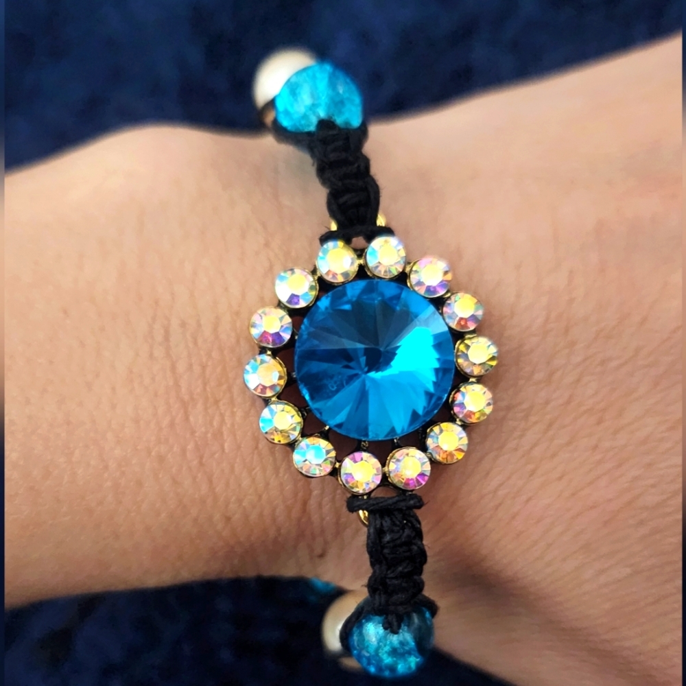 Beautiful Blue & Black Bracelet